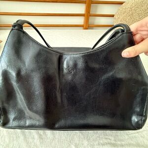 Monsac Black Leather Bag